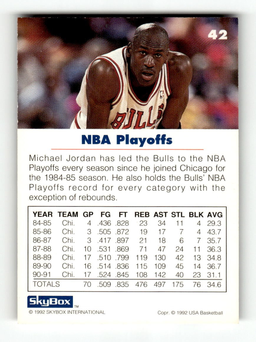 1992 SkyBox USA #42 Michael Jordan USA EXMT CS26019198