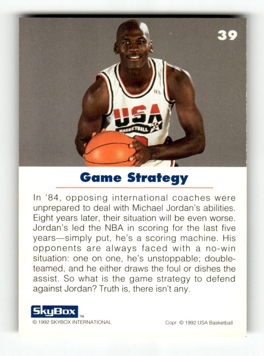 1992 SkyBox USA #39 Michael Jordan USA EXMT CS26019216