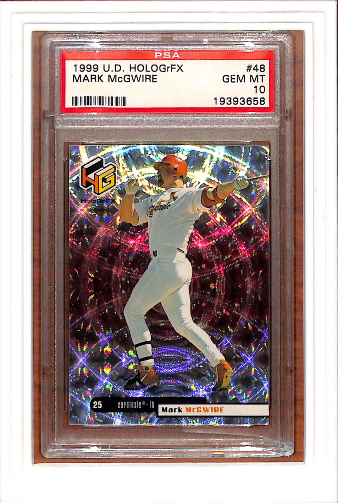 1999 Upper Deck Hologrfx #48 Mark Mcgwire PSA 10 SN 19393658