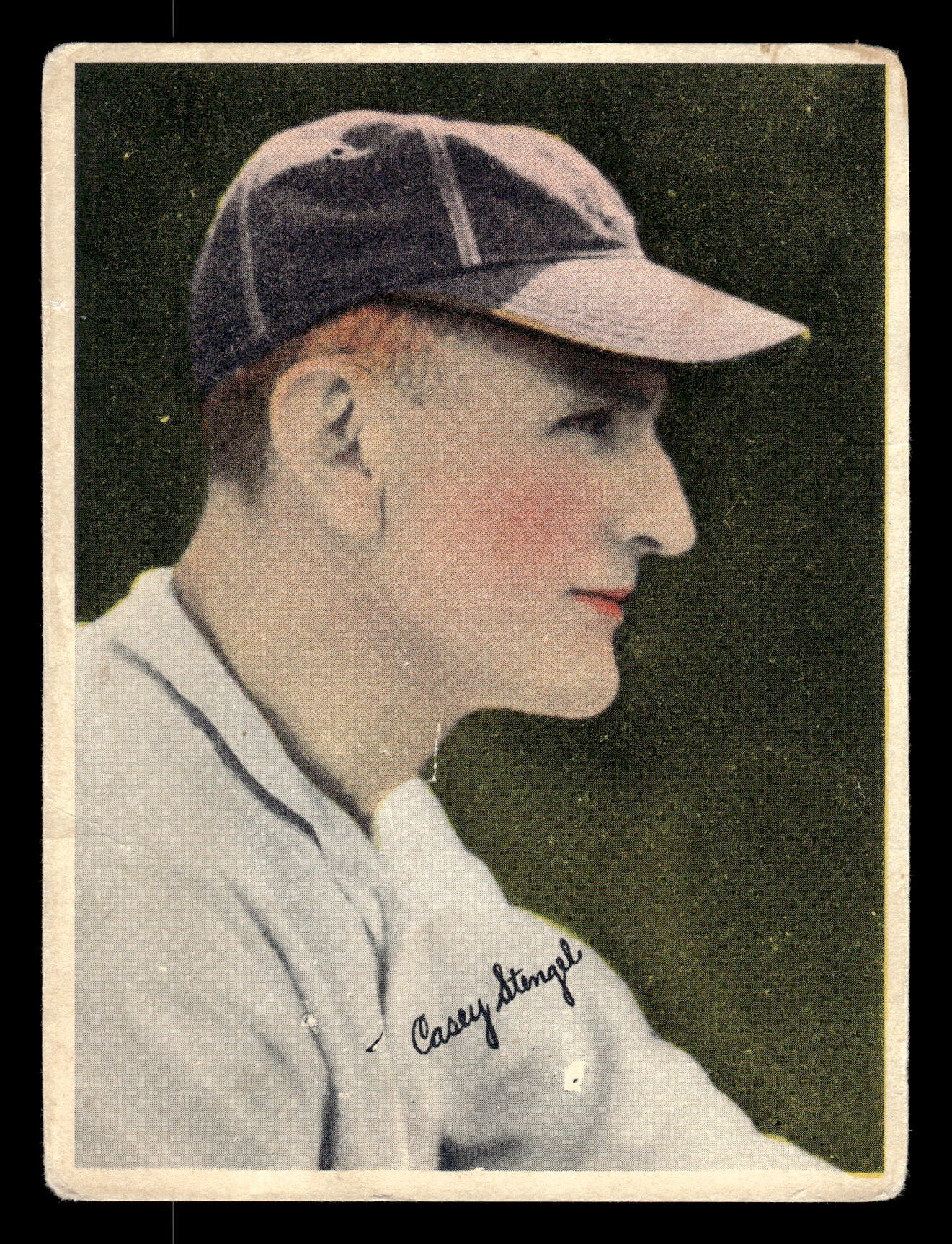 1936 R312 Casey Stengel VG-VGEX CREASE FREE