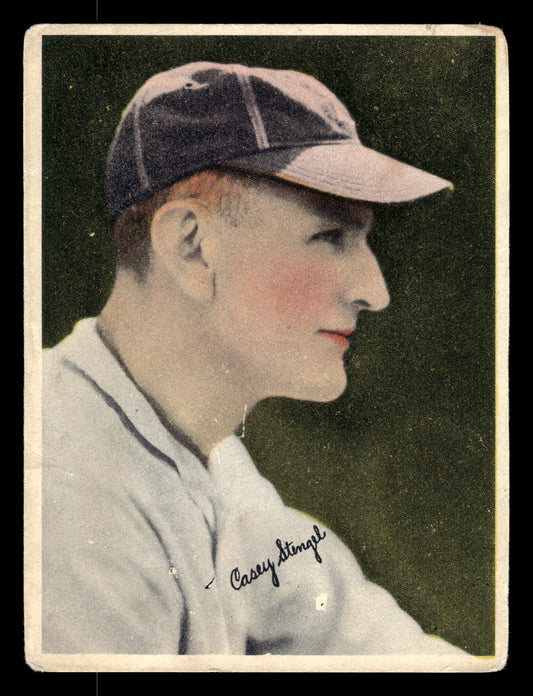 1936 R312 Casey Stengel VG-VGEX CREASE FREE