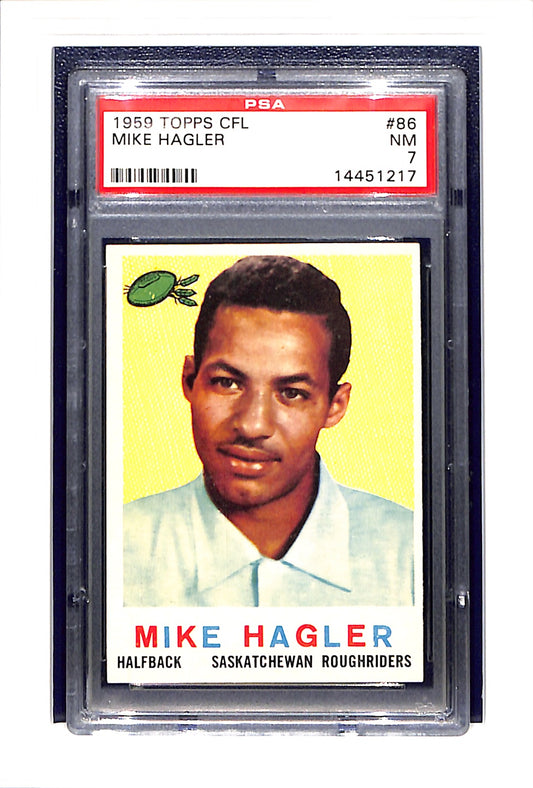 1959 Topps CFL #86 Mike Hagler PSA 7