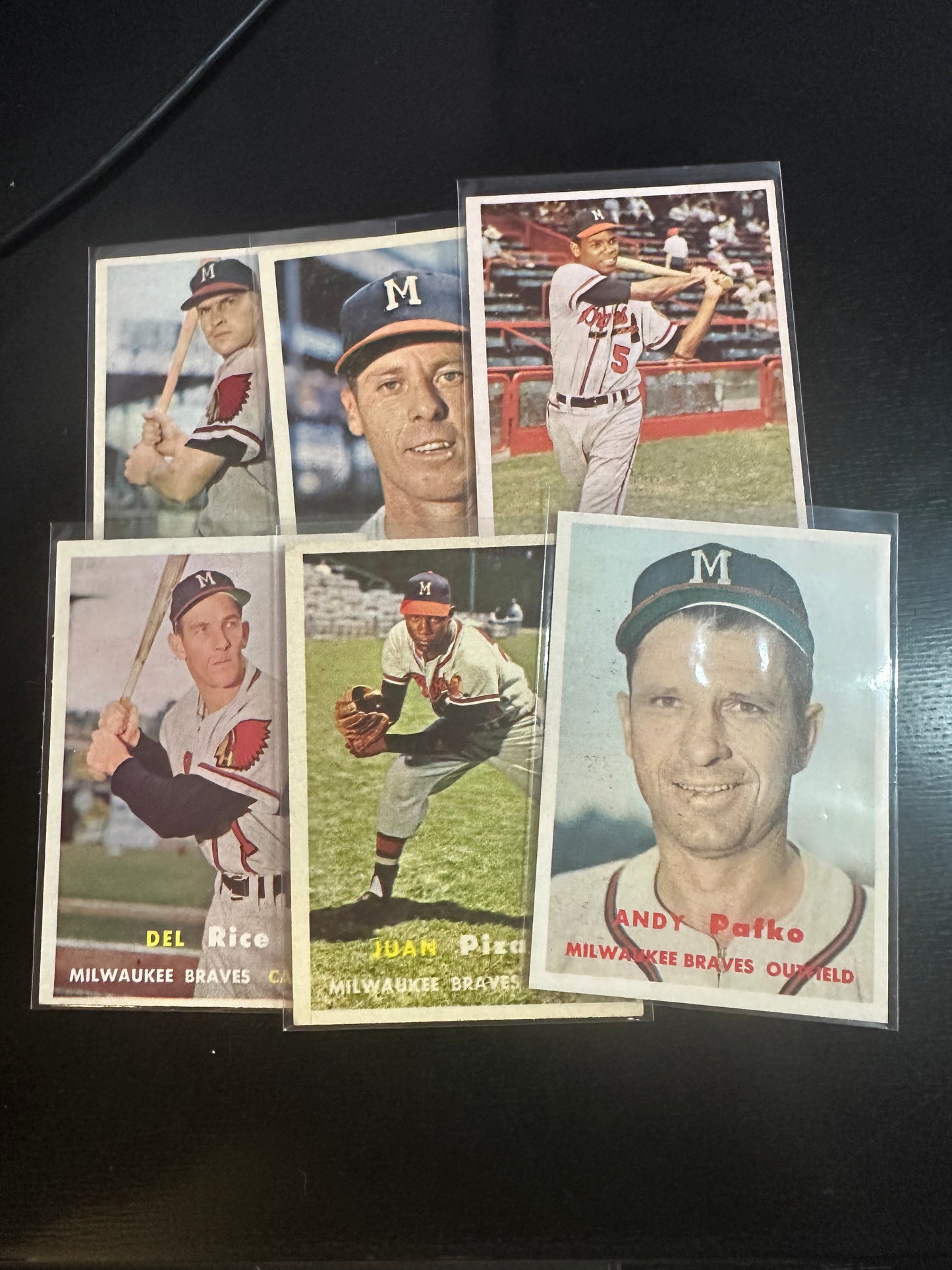 6 card 1957 lot