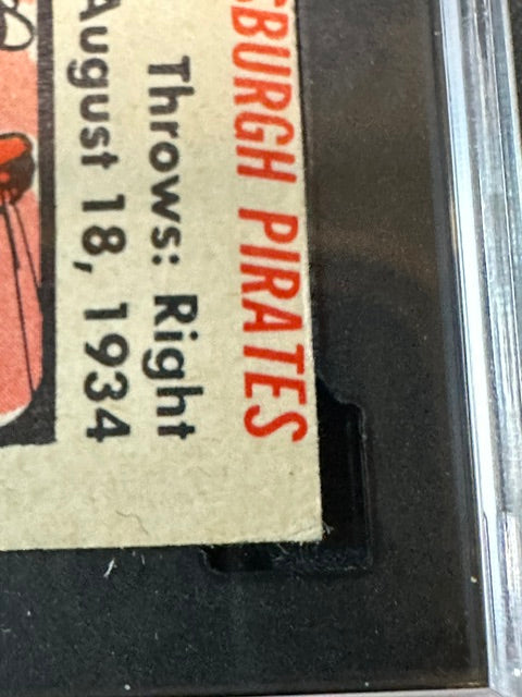 1956 Topps #33 Roberto Clemente White Back SGC 3 SN 7845958