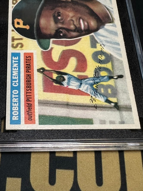 1956 Topps #33 Roberto Clemente White Back SGC 3 SN 7845958