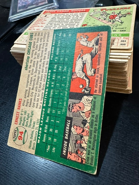 0003 - 1954 Topps #94 Ernie Banks Chicago Cubs G/VG MM26014010