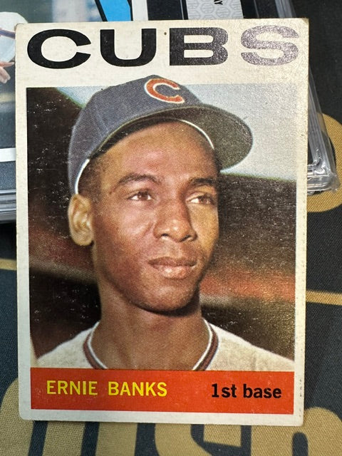 007 - 1964 Topps #55 Ernie Banks Chicago Cubs VG MM26014055
