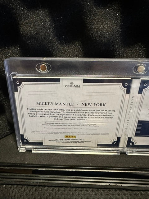 2017 Panini National Treasures #LCBM-MM Mickey Mantle AUTO 5/5 CS26018736