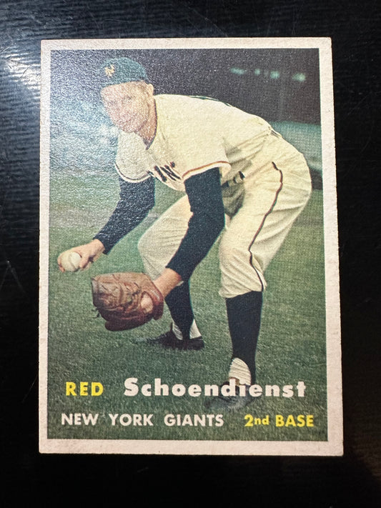 1957 Topps #154 Red Schoendienst EX