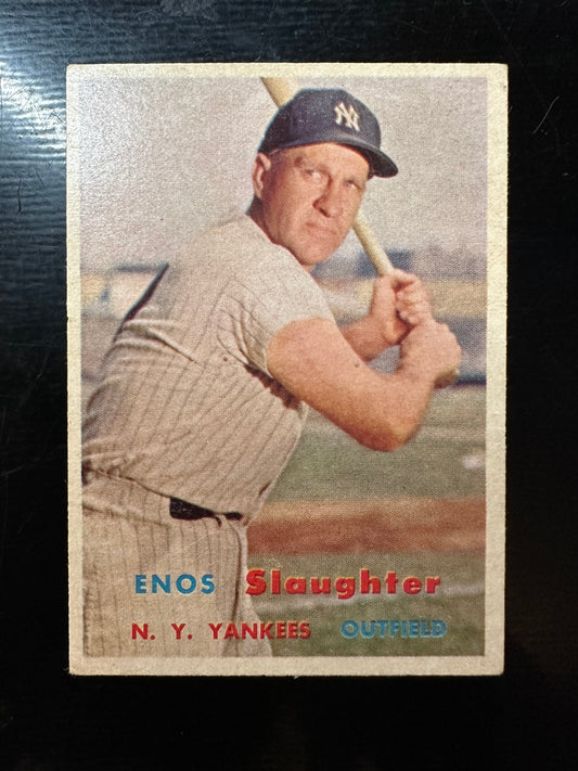 1957 Topps #215 Enos Slaughter VGEX