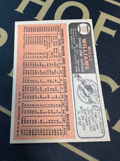 1966 Topps #580 Billy Williams Chicago Cubs EXMT - HI# HOF-10005965