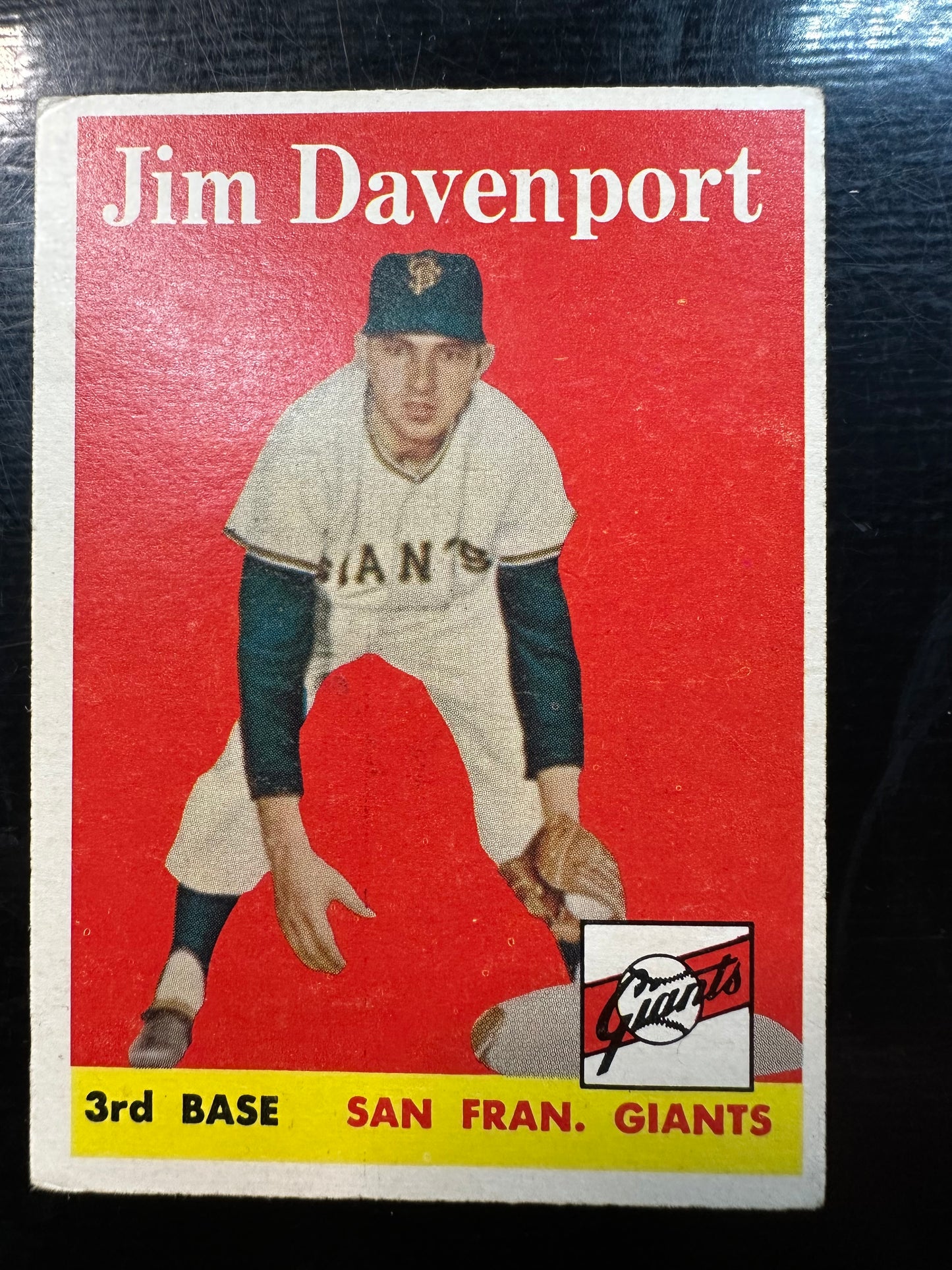 1958 Topps #413 Jim Davenport EX