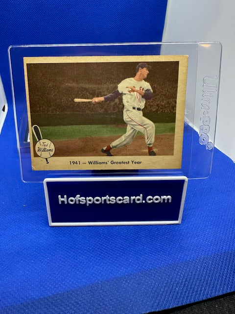1959 Fleer Ted Williams #16 1941 Williams Greatest Year VG
