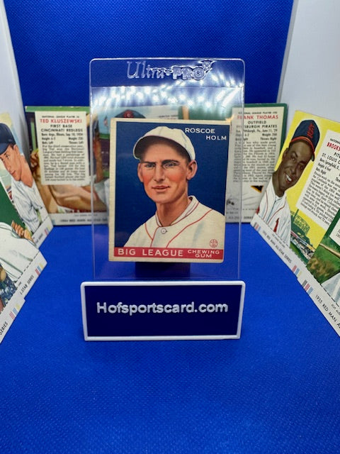 1933 Goudey #173 Roscoe Holm EX