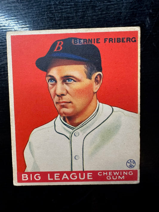 1933 Goudey #105 Bernie Friberg VG