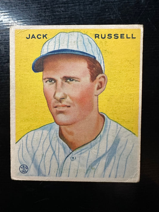 1933 Goudey #123 Jack Russell G/VG