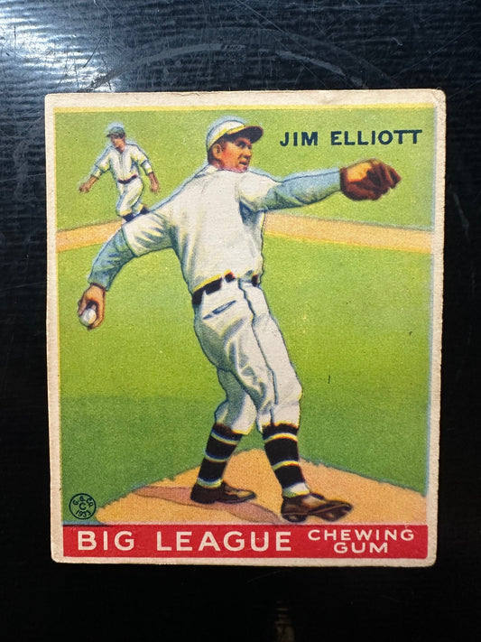 1933 Goudey #132 Jim Elliott VG