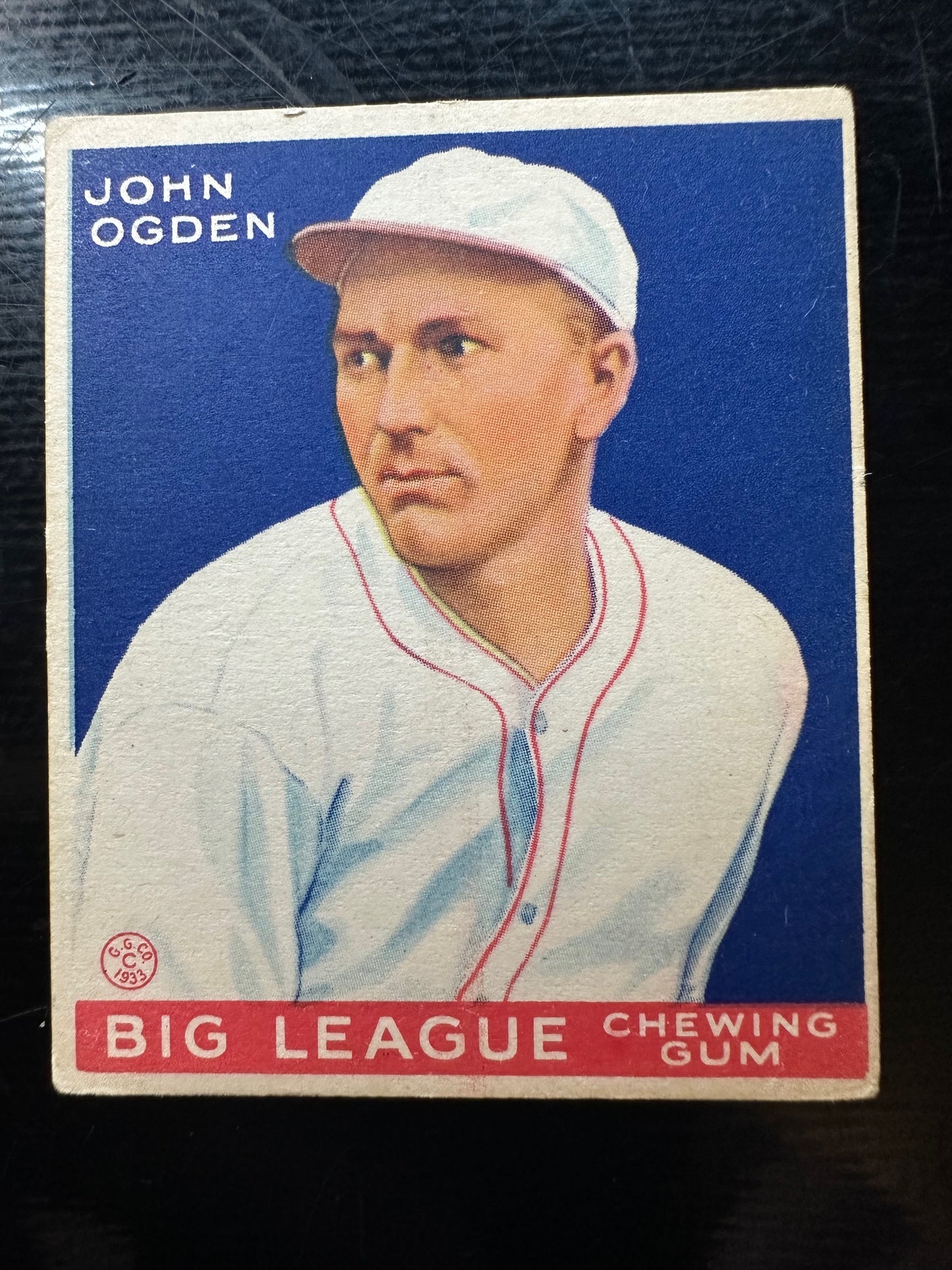 1933 Goudey #176 John Ogden EX