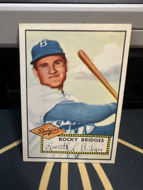 1952 Topps #239 Rocky Bridges Brooklyn Dodgers VGEX HOF-10006963