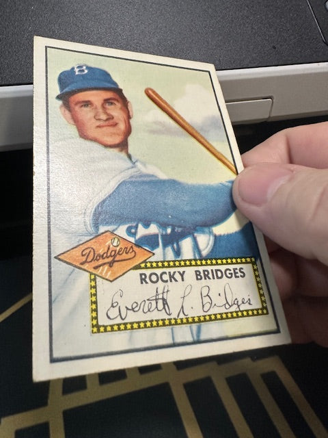 1952 Topps #239 Rocky Bridges Brooklyn Dodgers VGEX HOF-10006963