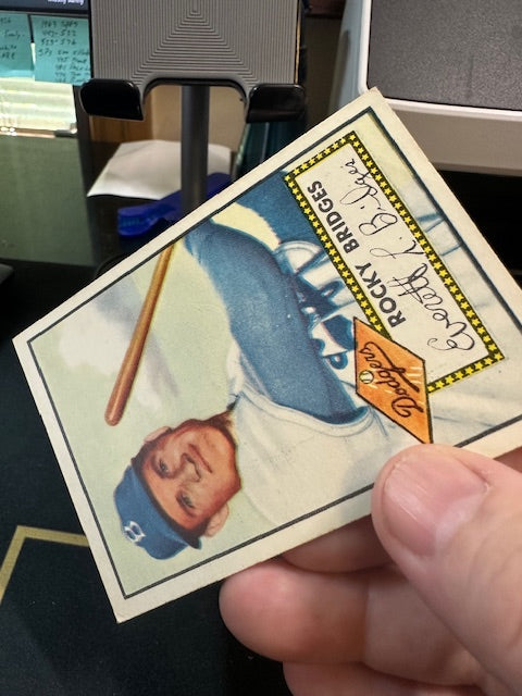 1952 Topps #239 Rocky Bridges Brooklyn Dodgers VGEX HOF-10006963