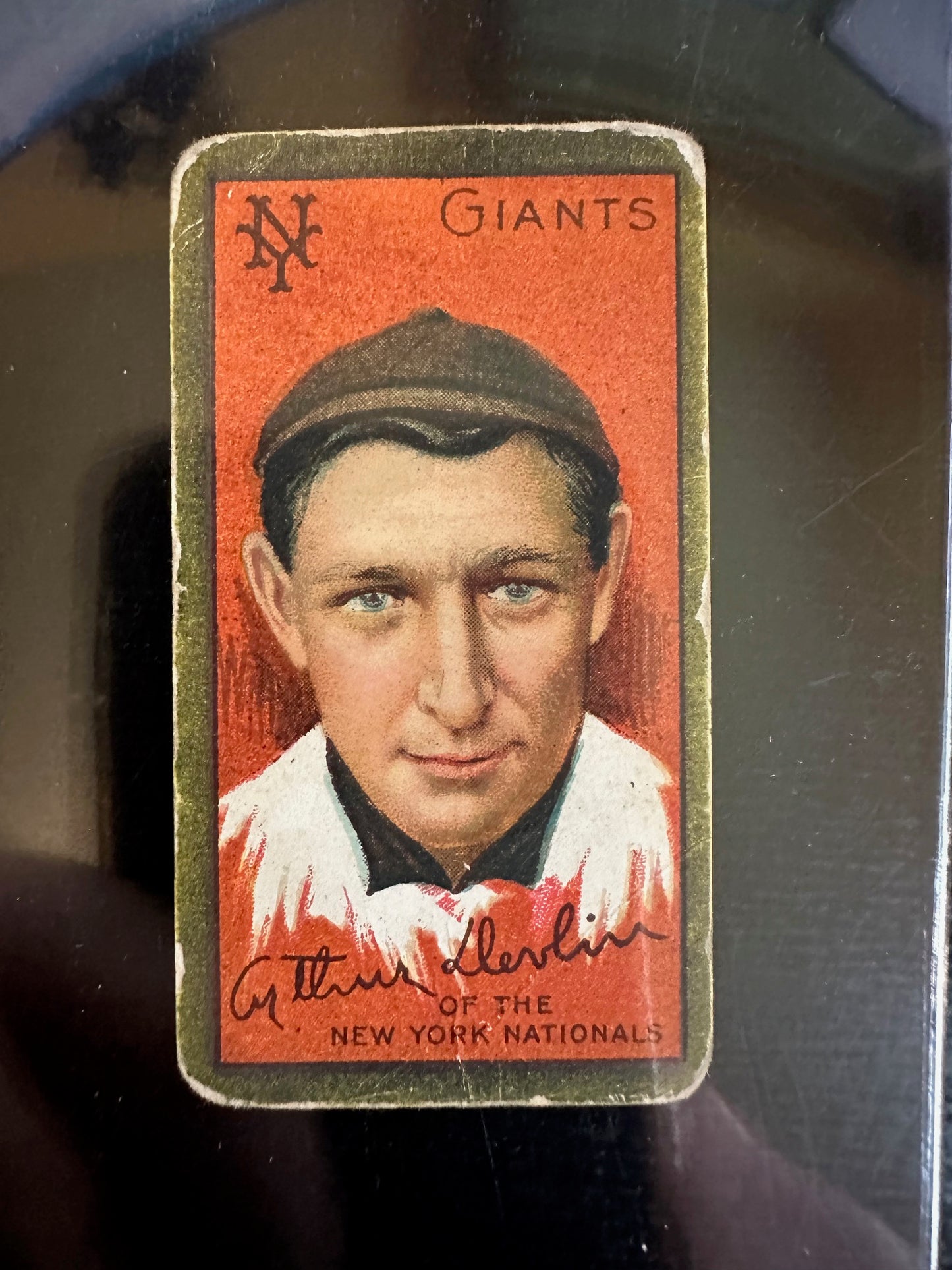 1911 T205 Gold Border Piedmont Arthur Devlin Giants