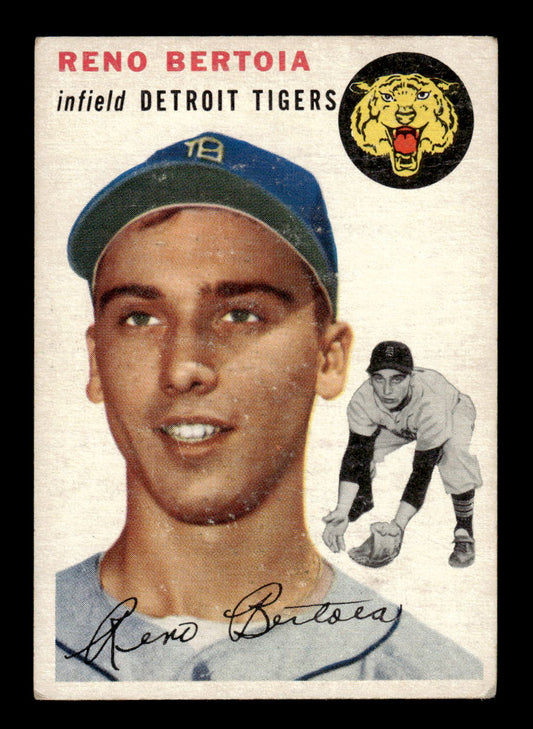 1954 Topps #131 Reno Bertoia - Detroit Tigers RC VG