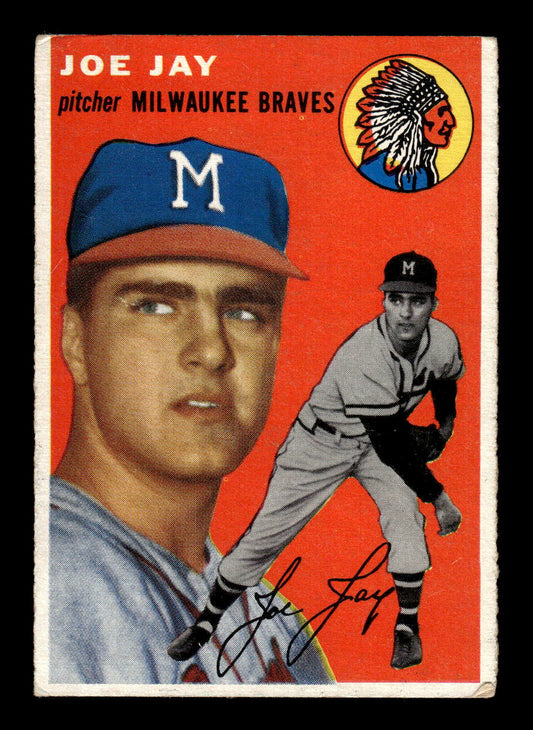 1954 Topps #141 Joe Jay - Milwaukee Braves RC VG