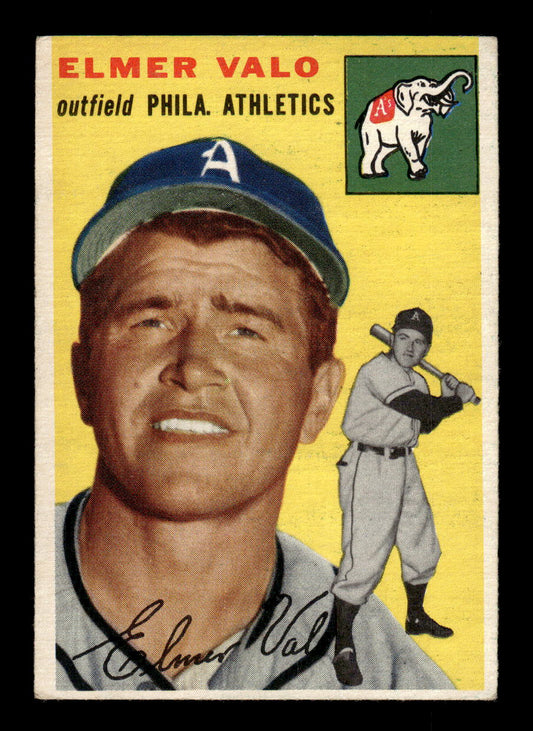 1954 Topps #145 Elmer Valo - Philadelphia Athletics G/VG WRINKLE