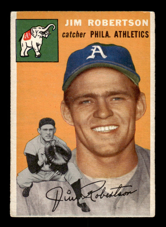 1954 Topps #149 Jim Robertson - Philadelphia Athletics RC VG