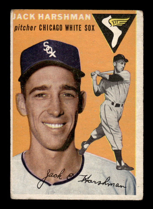 1954 Topps #173 Jack Harshman - Chicago White Sox RC VG