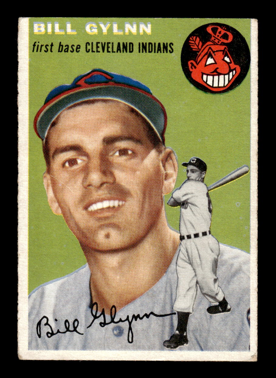 1954 Topps #178 Bill Glynn - Cleveland Indians VG