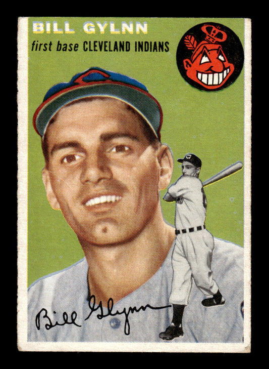 1954 Topps #178 Bill Glynn - Cleveland Indians VG