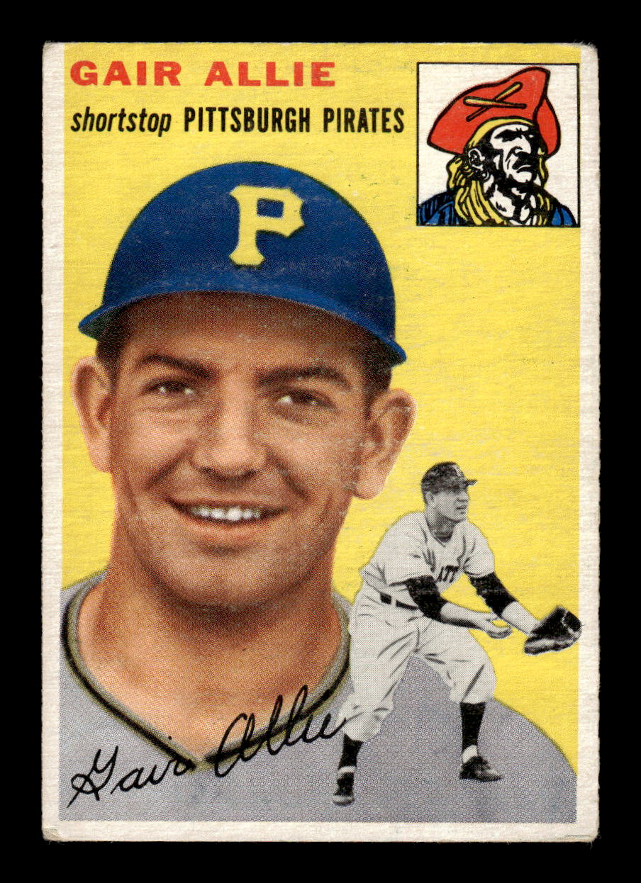 1954 Topps #179 Gair Allie - Pittsburgh Pirates RC VG