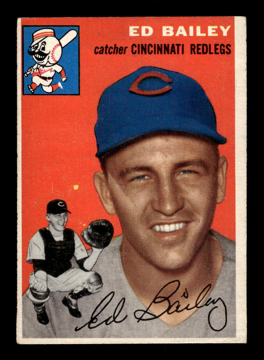 1954 Topps #184 Ed Bailey - Cincinnati Redlegs VG