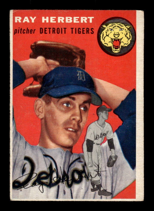 1954 Topps #190 Ray Herbert - Detroit Tigers RC VG