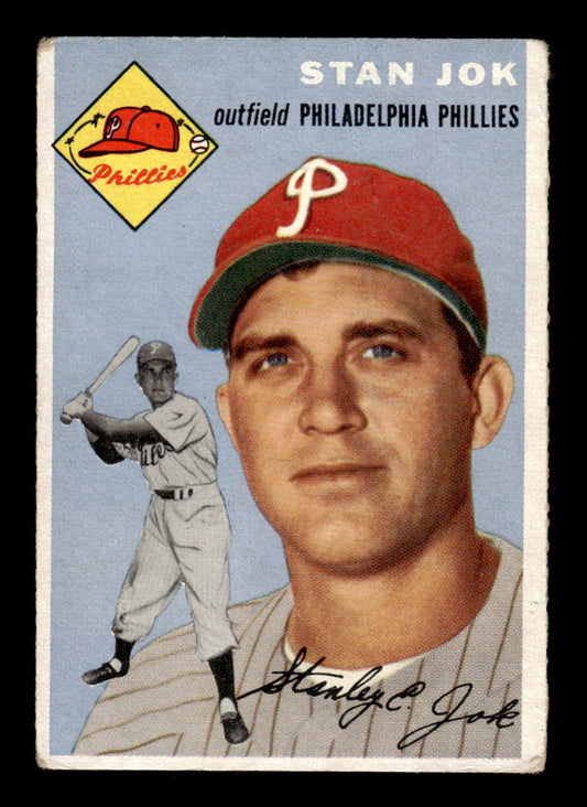 1954 Topps #196 Stan Jok - Philadelphia Phillies RC VG