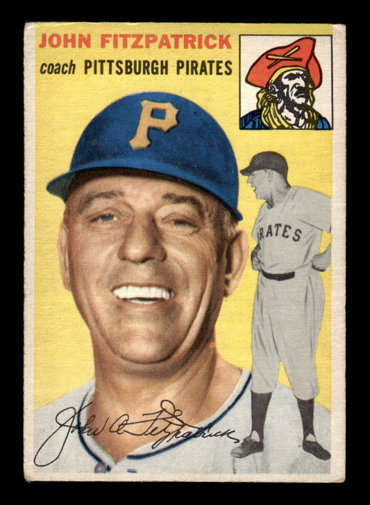 1954 Topps #213 John Fitzpatrick - Pittsburgh Pirates VG