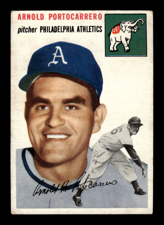 1954 Topps #214 Arnold Portocarrero - Philadelphia Athletics RC VG