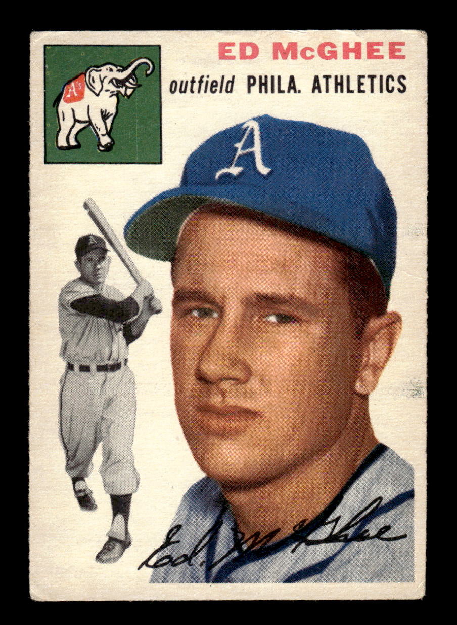 1954 Topps #215 Ed McGhee - Philadelphia Athletics VG