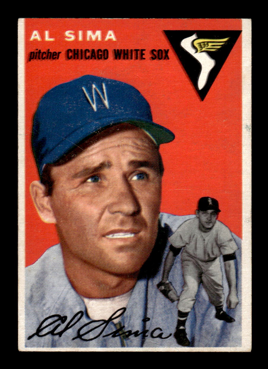 1954 Topps #216 Al Sima - Chicago White Sox VG