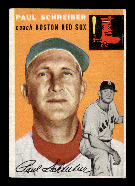 1954 Topps #217 Paul Schreiber - Boston Red Sox VG