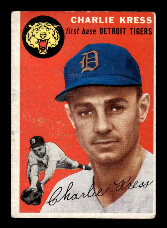 1954 Topps #219 Charlie Kress - Detroit Tigers RC VG