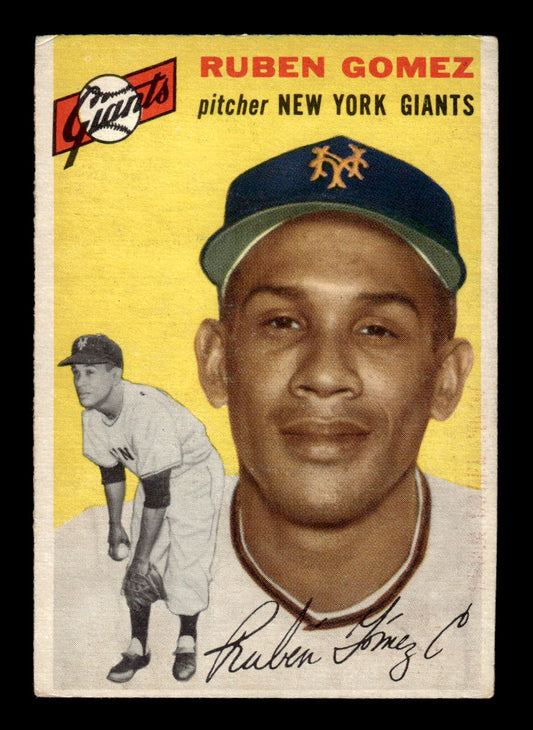 1954 Topps #220 Ruben Gomez - New York Giants RC VG