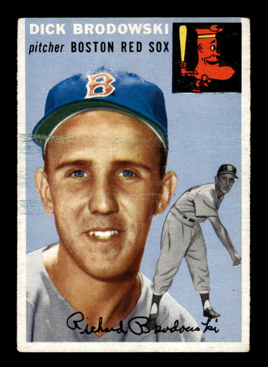 1954 Topps #221 Dick Brodowski - Boston Red Sox VG