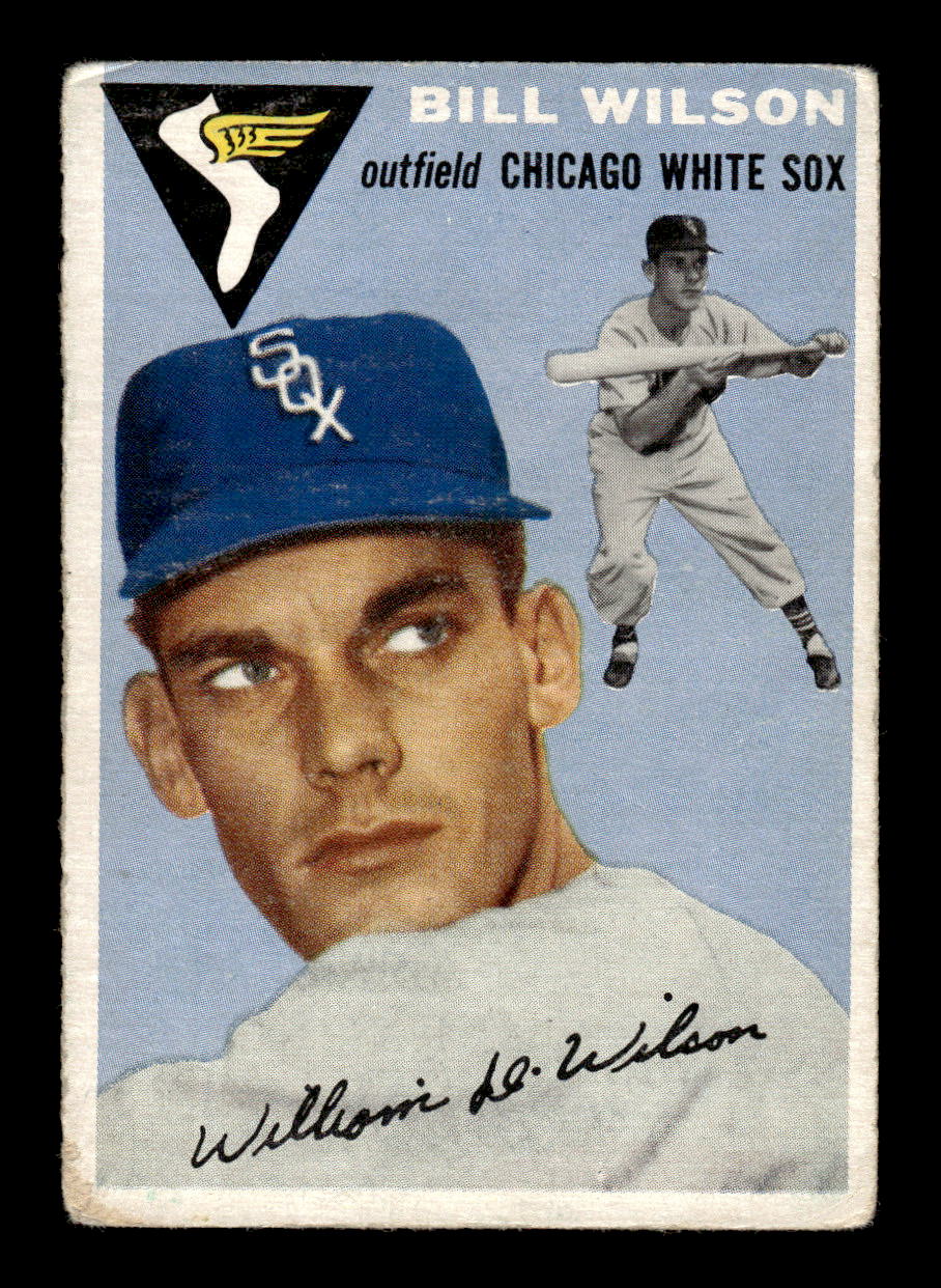 1954 Topps #222 Bill Wilson - Chicago White Sox RC VG