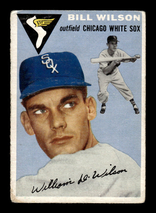 1954 Topps #222 Bill Wilson - Chicago White Sox RC VG