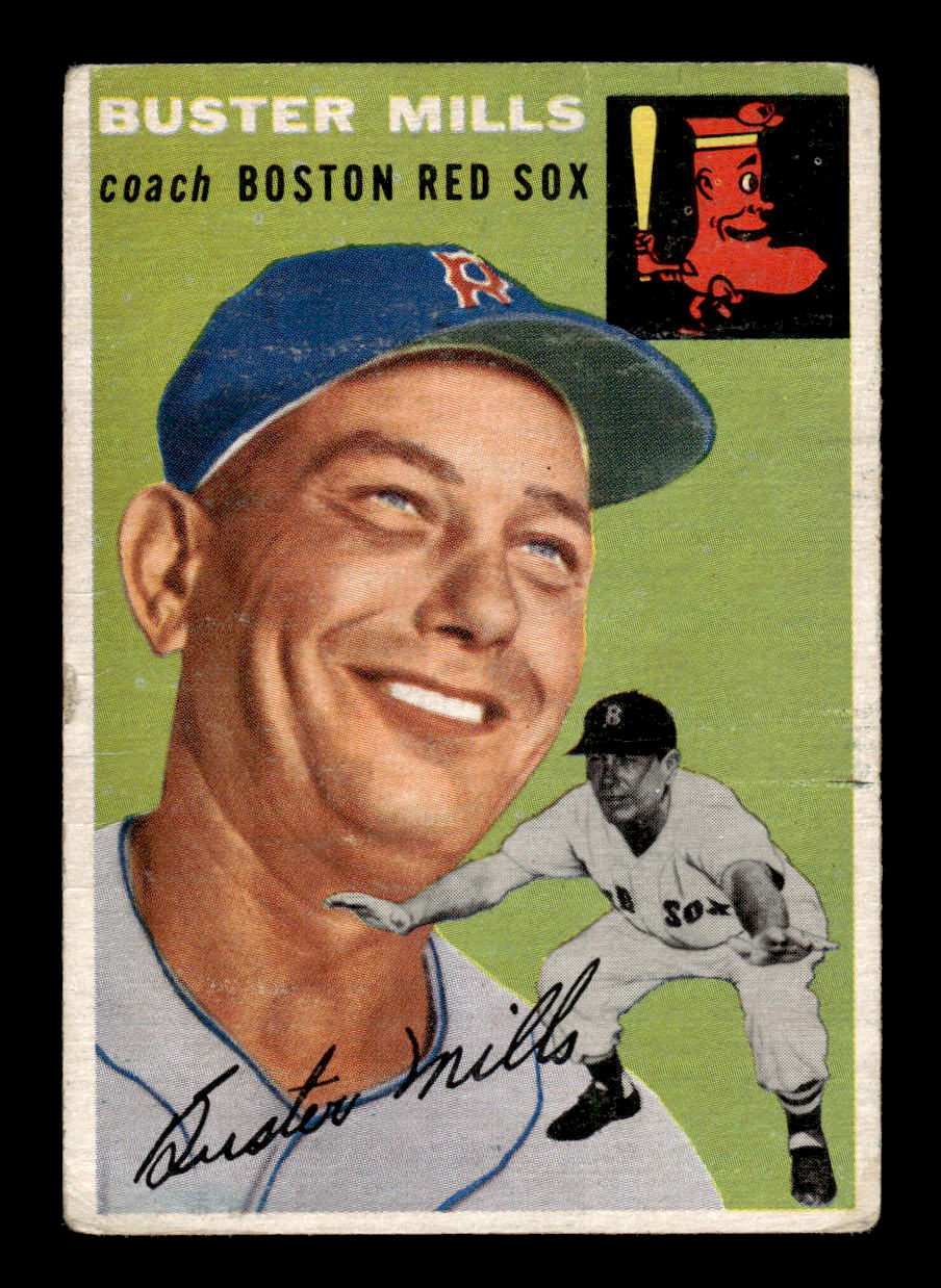 1954 Topps #227 Buster Mills - Boston Red Sox G