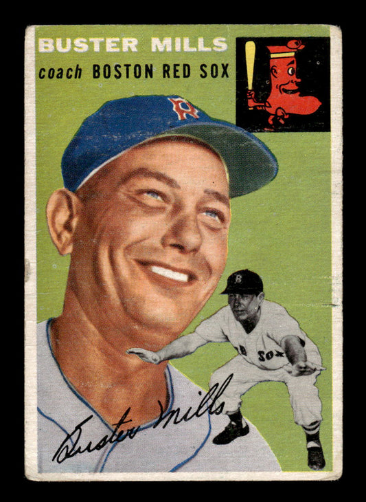 1954 Topps #227 Buster Mills - Boston Red Sox G