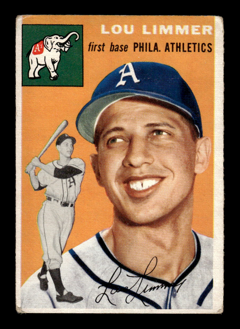 1954 Topps #232 Lou Limmer - Philadelphia Athletics RC VG